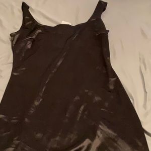 Silky black dress